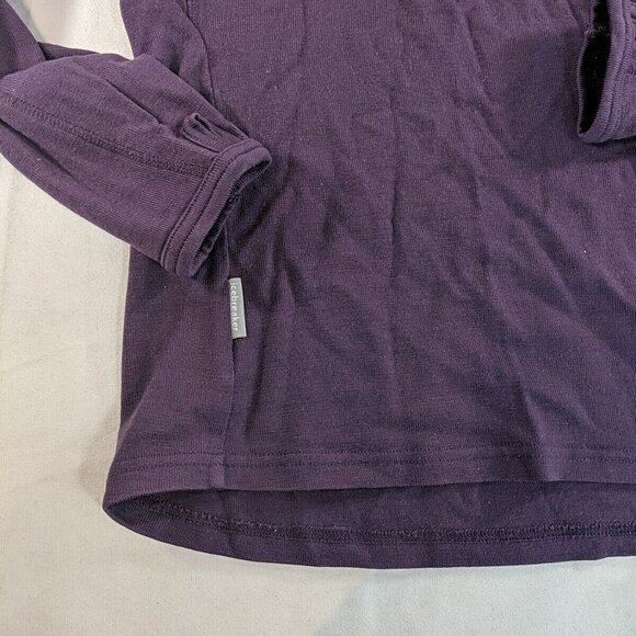 Icebreaker Sport 320 Women XS Merino Purple 1/4 Zip Long Sleeve Shirt Sweater - Picture 2 of 13
